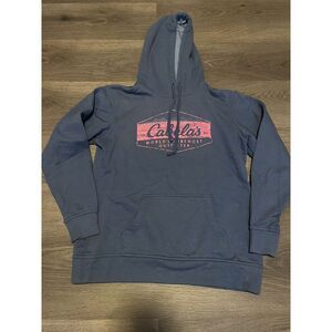 Cabela's Logo Navy Hoodie Size M Unisex‎